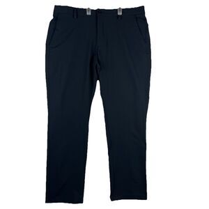 Under Armour‎ Golf Pants Mens 38 x 32 Black Stretch Waist Notch Cuff Performance